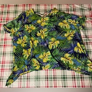 Catherine’s Women’s Plus Size Shirt Size 4X 30/32W Multicolor Short Sleeves